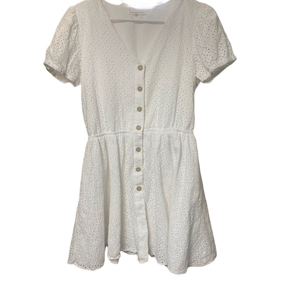 Copper Key White Dress sz Lg